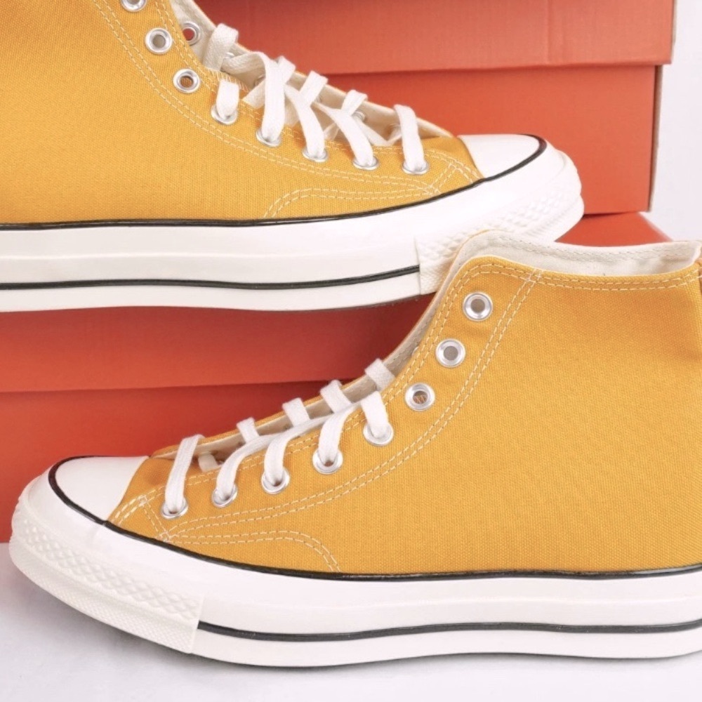 LAST ONE NIB [Converse] Chucks 70 High-Top Sneakers in Sunflower W 9.5 / M 7.5 - Picture 3 of 14